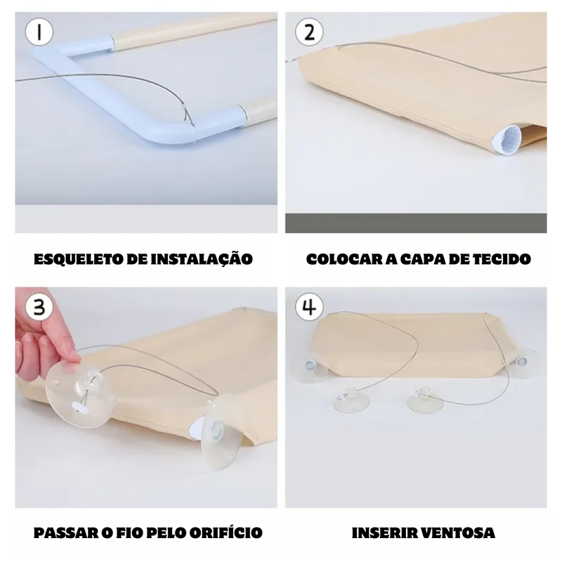 Cama Suspensa Confortável de 20KG com Suporte Seguro e Espaço para Relaxar e Brincar