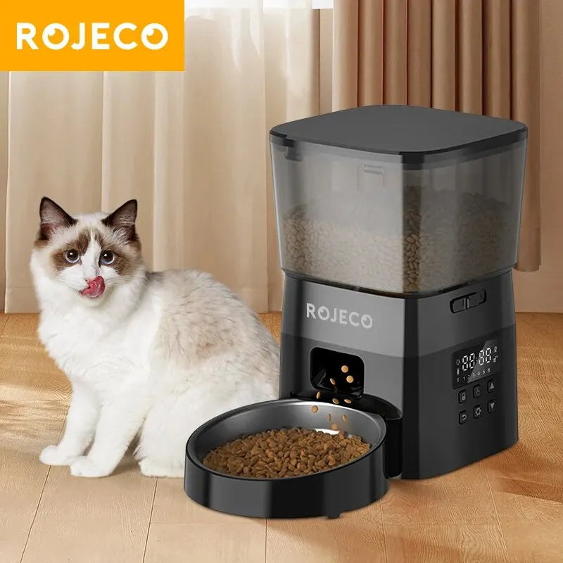 Alimentador Automático para Pets: Controle Inteligente para Gatos e Cães - Versão com Botão