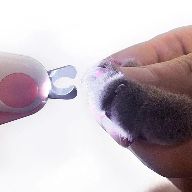 Cortador de Unhas com Luz LED para Pets